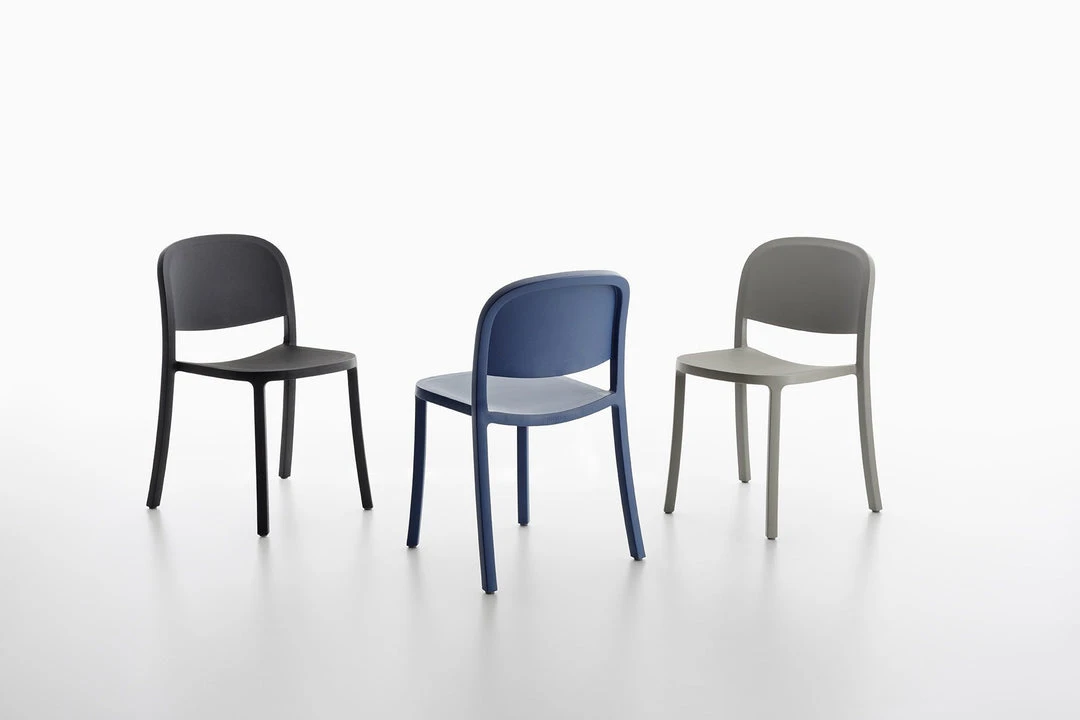 Emeco Furniture 1 Inch Reclaimed Stackable Chair 12 Emeco Furniture 1 Inch Reclaimed Stackable Chair