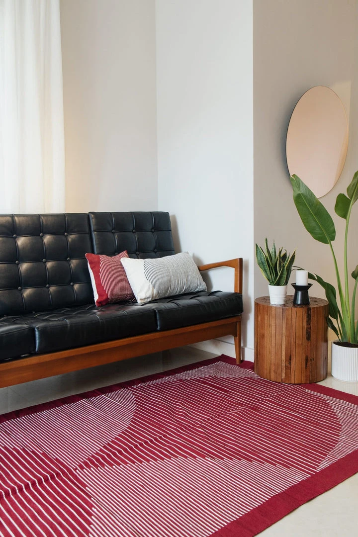 Kiliim Home Goods Burgundy Lotus Rug 4 Kiliim Home Goods Burgundy Lotus Rug