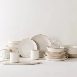 Convivial Minimal Stoneware Dinnerware Set New Arrivals