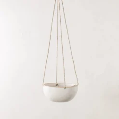 Convivial Minimal Stoneware Hanging Planter New Arrivals