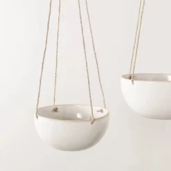 Convivial Minimal Stoneware Hanging Planter New Arrivals