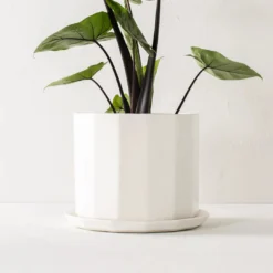 Convivial Riveted Porcelain Planter 12 Convivial Riveted Porcelain Planter