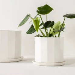 Convivial Riveted Porcelain Planter 11 Convivial Riveted Porcelain Planter