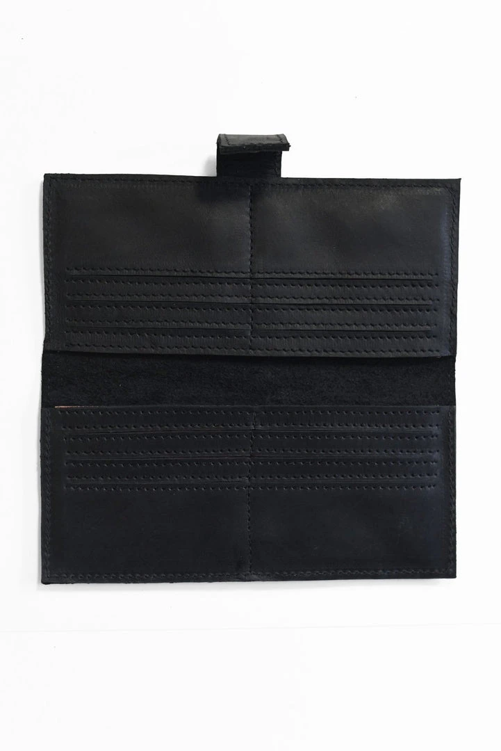 Purse & Clutch Accessories Leather Wallet - Ink Black 6 Purse & Clutch Accessories Leather Wallet - Ink Black