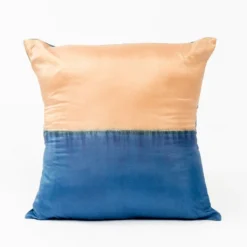 Studio Variously Aakar Silk Throw Pillow - Indigo Throw Pillows