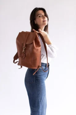 Abby Alley Adelaide Backpack - Chestnut