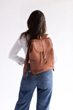Abby Alley Adelaide Backpack - Chestnut