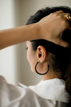 Abby Alley Best Sellers Large Amber Horn Hoops