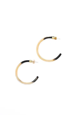 Abby Alley Best Sellers Large Amber Horn Hoops