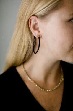 Abby Alley Best Sellers Large Amber Horn Hoops