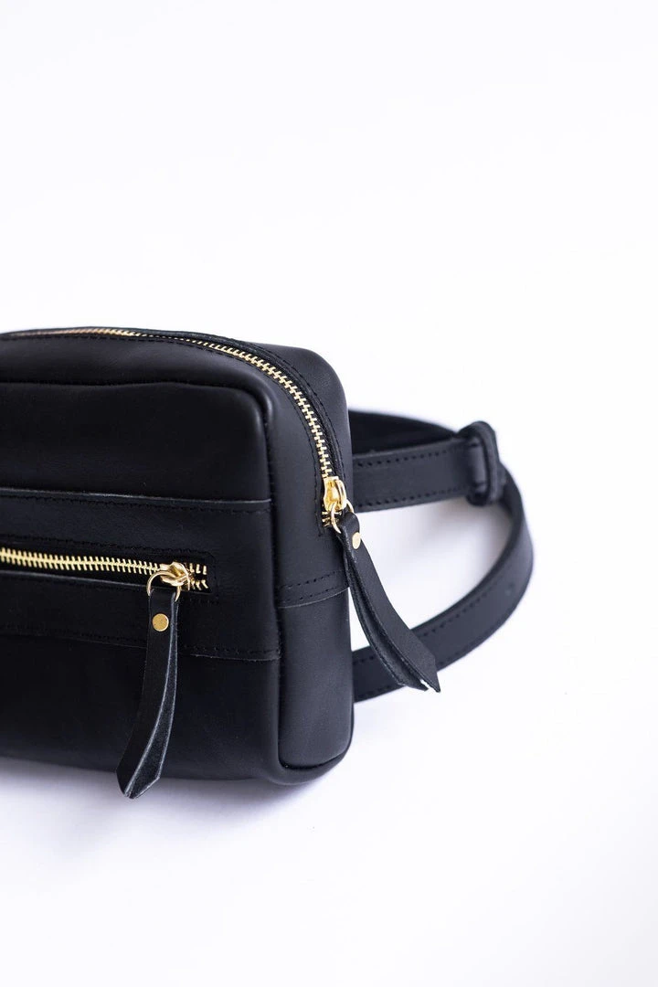 Abby Alley Handcrafted Brenda Belt Bag - Black 6 Abby Alley Handcrafted Brenda Belt Bag - Black