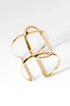 Abby Alley Crossover Cuff Bracelet Handcrafted 11 Abby Alley Crossover Cuff Bracelet Handcrafted