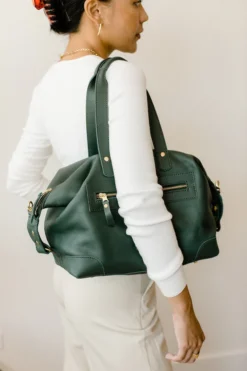 Abby Alley Handcrafted Ellen Handbag - Evergreen