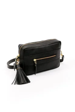 Abby Alley Essential Crossbody Bag - Black Handcrafted
