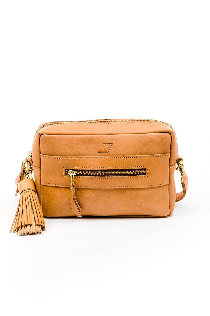 Abby Alley Essential Crossbody Bag - Tan 5 Abby Alley Essential Crossbody Bag - Tan