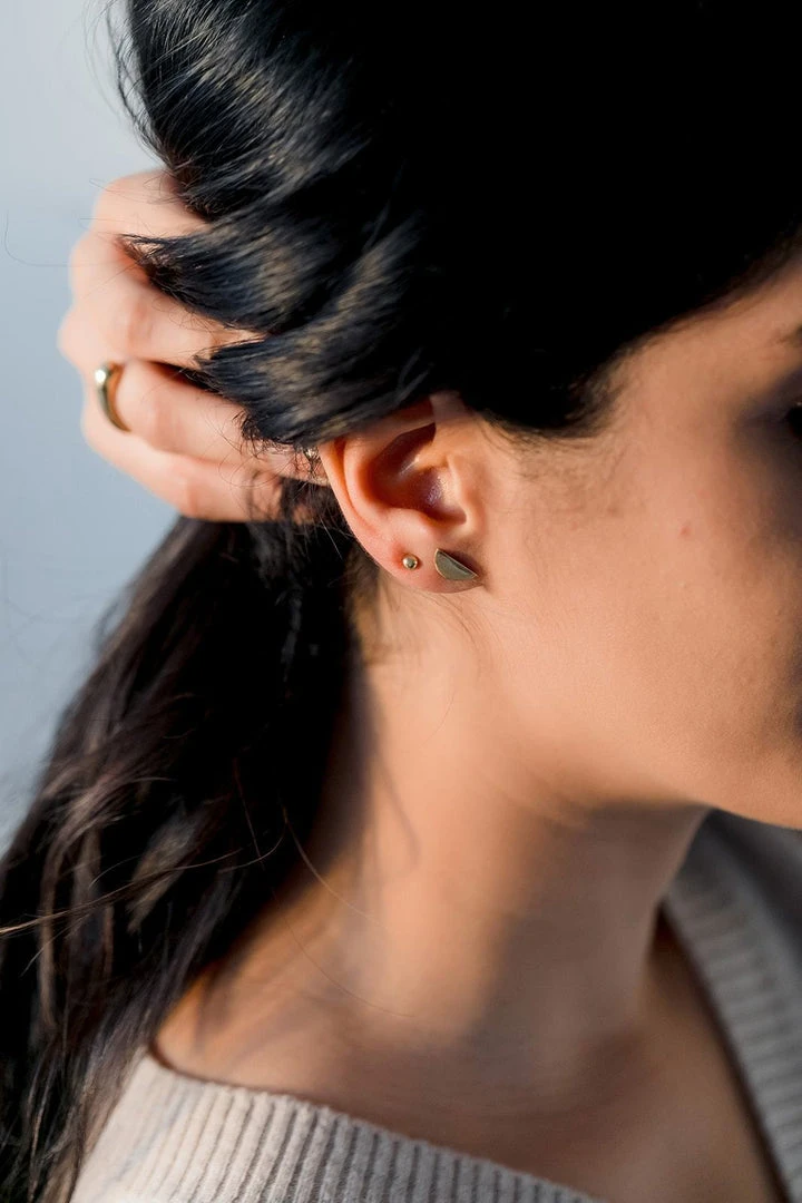 Abby Alley Half Circle Studs 4 Abby Alley Half Circle Studs