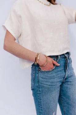 Abby Alley Jewelry Octagon Bangle Bracelet