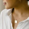 Abby Alley Jewelry Square Pendant Necklace