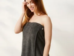 Coyuchi Air Weight Bath Wrap - Shadow