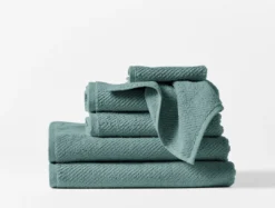 Made Trade Sales 40 Coyuchi Air Weight Towels - Dusty Aqua Best Sellers
