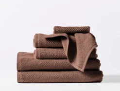 Made Trade Sales 36 Coyuchi Home Goods Air Weight Towels - Redwood