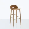 Emeco Alfi Recycled Low Back Barstool - Ash 2 Emeco Alfi Recycled Low Back Barstool - Ash