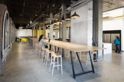 Emeco Alfi Recycled Low Back Barstool - Dark Ash Furniture