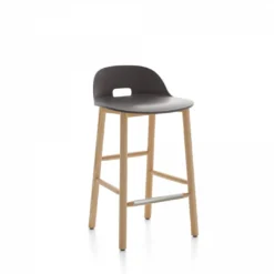 Emeco Alfi Recycled Low Back Counter Stool - Ash Furniture