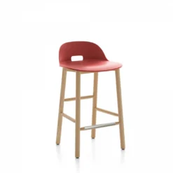 Emeco Alfi Recycled Low Back Counter Stool - Ash Furniture