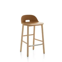Emeco Alfi Recycled Low Back Counter Stool - Ash Furniture