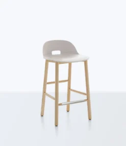 Emeco Alfi Recycled Low Back Counter Stool - Ash Furniture