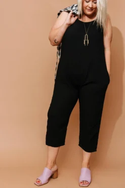 Altar Houseline Upcycled Jumpsuit - Black Best Sellers