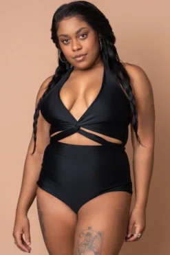 Altar Selka Upcycled Swimsuit - Black Plus Size / Size Inclusive