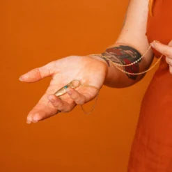 Iron Oxide Brass Shield Necklace Jewelry