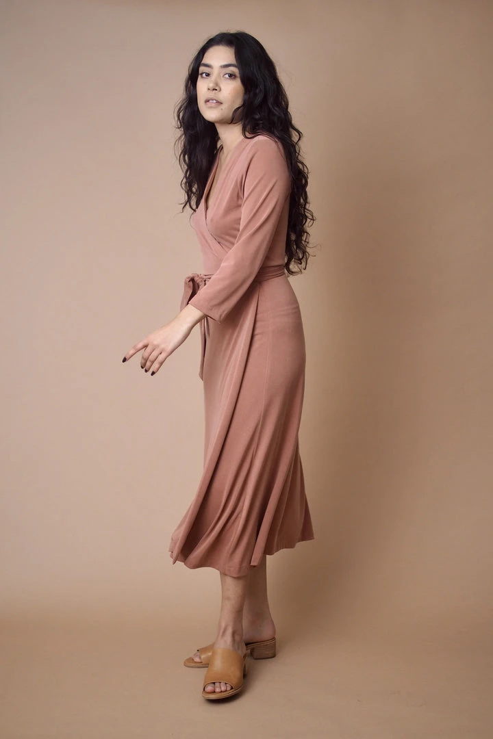 Altar Handcrafted Canyon Upcycled Modal Wrap Dress 5 Altar Handcrafted Canyon Upcycled Modal Wrap Dress