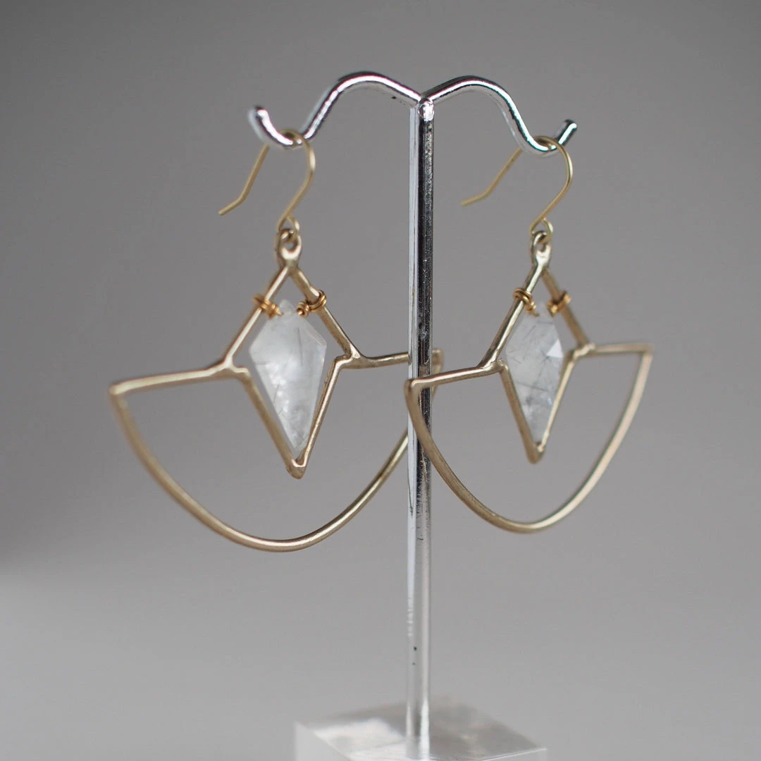 Iron Oxide Crystal Amulet Earrings Jewelry 5 Iron Oxide Crystal Amulet Earrings Jewelry