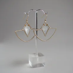 Iron Oxide Crystal Amulet Earrings Jewelry