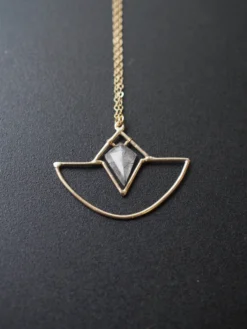 Iron Oxide Jewelry Crystal Amulet Necklace