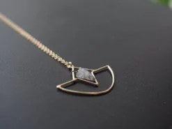 Iron Oxide Jewelry Crystal Amulet Necklace