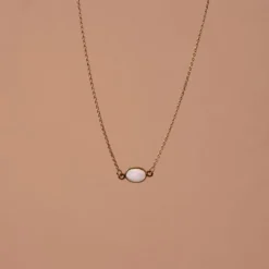 Iron Oxide Gold Flashy Opal Choker