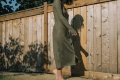 Altar Clothing Ila Upcycled Dress - Gilded Olive