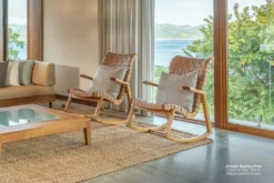 Masaya & Co. Amador Leather Rocking Chair