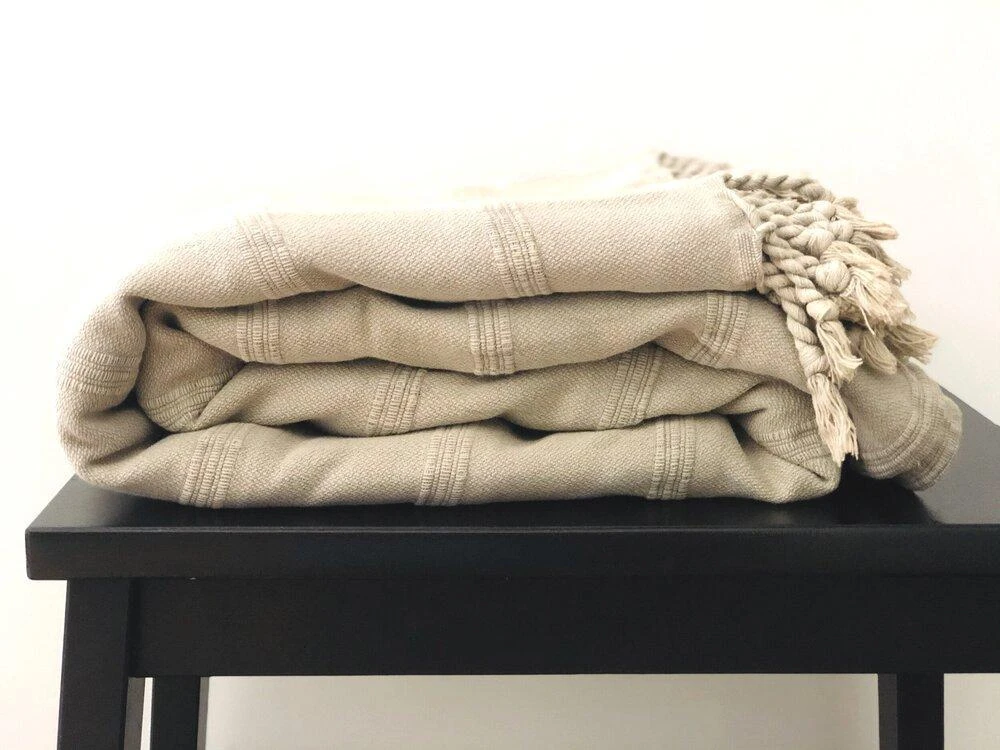 Amante Marketplace Kurios Turkish Towel / Blanket - Desert 6 Amante Marketplace Kurios Turkish Towel / Blanket - Desert