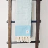 Amante Marketplace Magis Diamond Turkish Towel / Throw Blanket - Teal 1 Amante Marketplace Magis Diamond Turkish Towel / Throw Blanket - Teal