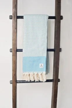 Amante Marketplace Magis Diamond Turkish Towel / Throw Blanket - Teal