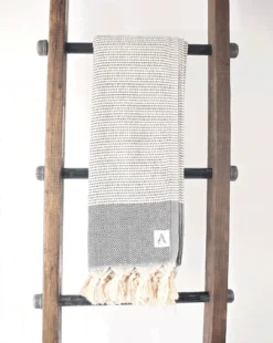 Amante Marketplace Best Sellers Magis Diamond Turkish Blanket - Black