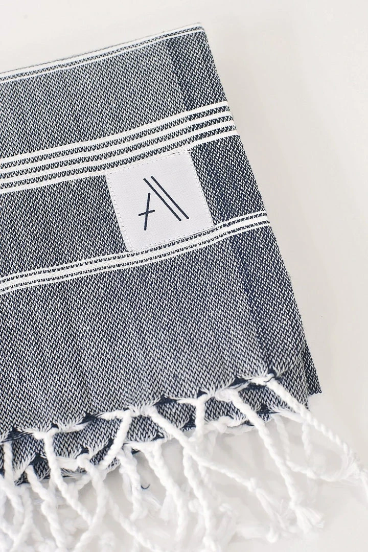 Amante Marketplace Teleios Turkish Towels - Black 3 Amante Marketplace Teleios Turkish Towels - Black