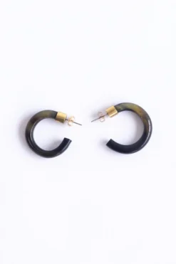 Abby Alley Jewelry Amber Hoops