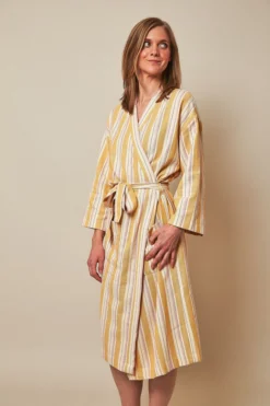 Anatolico Best Sellers Boho Mustard Unisex Turkish Robe