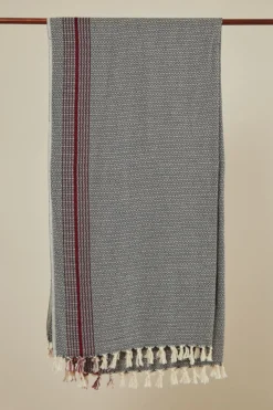 Anatolico Matia Turkish Blanket / Scarf - Gray